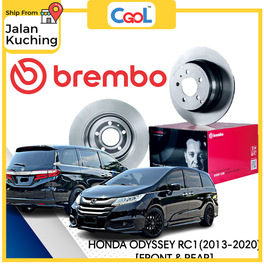 BREMBO HONDA ODYSSEY RC1 (2013 - 2020) DISC BRAKE ROTOR FRONT & REAR ...
