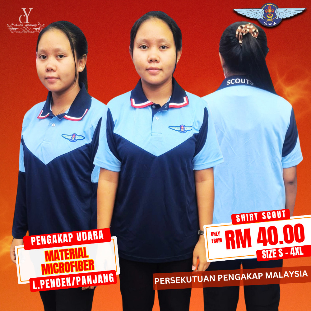 CY ST1006 Tshirt Baju Pengakap Udara Microfiber / tshirt Air Scout ...