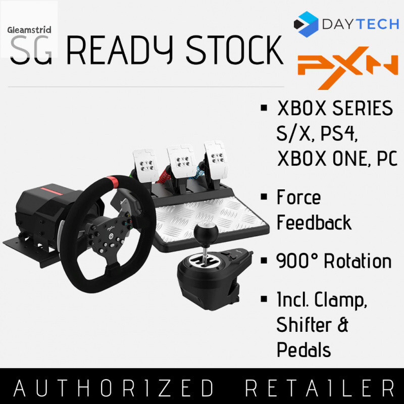 Gleamstrid PXN V10 Force Feedback USB Racing Wheel PC XBOX SERIES XBOX ...
