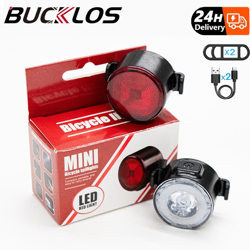 BUCKLOS Bike Light Set Rechargeable Waterproof Bike Front Light ...