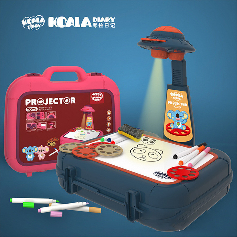 Kids Projection Drawing Board Writing Drawing Projector Baby Versatile ...