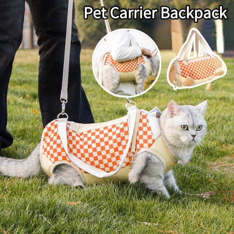 Breathable Outdoor Pet Travel Carrier Backpack for Dogs and Cats with ...