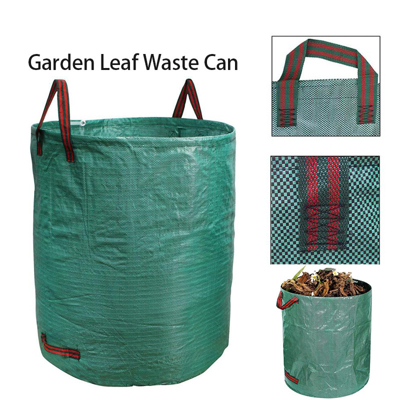 120L Garden Leaf Waste Can Reusable Leaf Sack Garden Yard Compost Bag ...