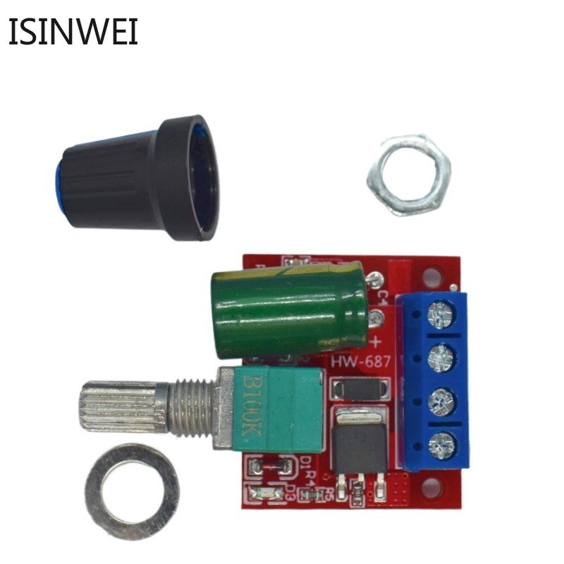 Mini DC-DC 4.5V-35V 5A 90W PWM DC Motor Speed Controller Module Speed ...