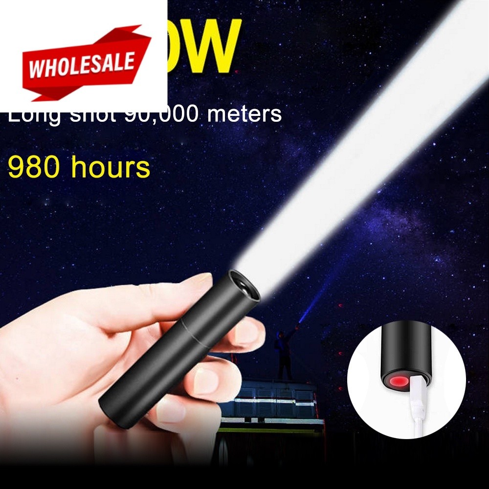 (BC) USB Mini Rechargeable Led Flashlight / 3 Lighting Mode Waterproof ...