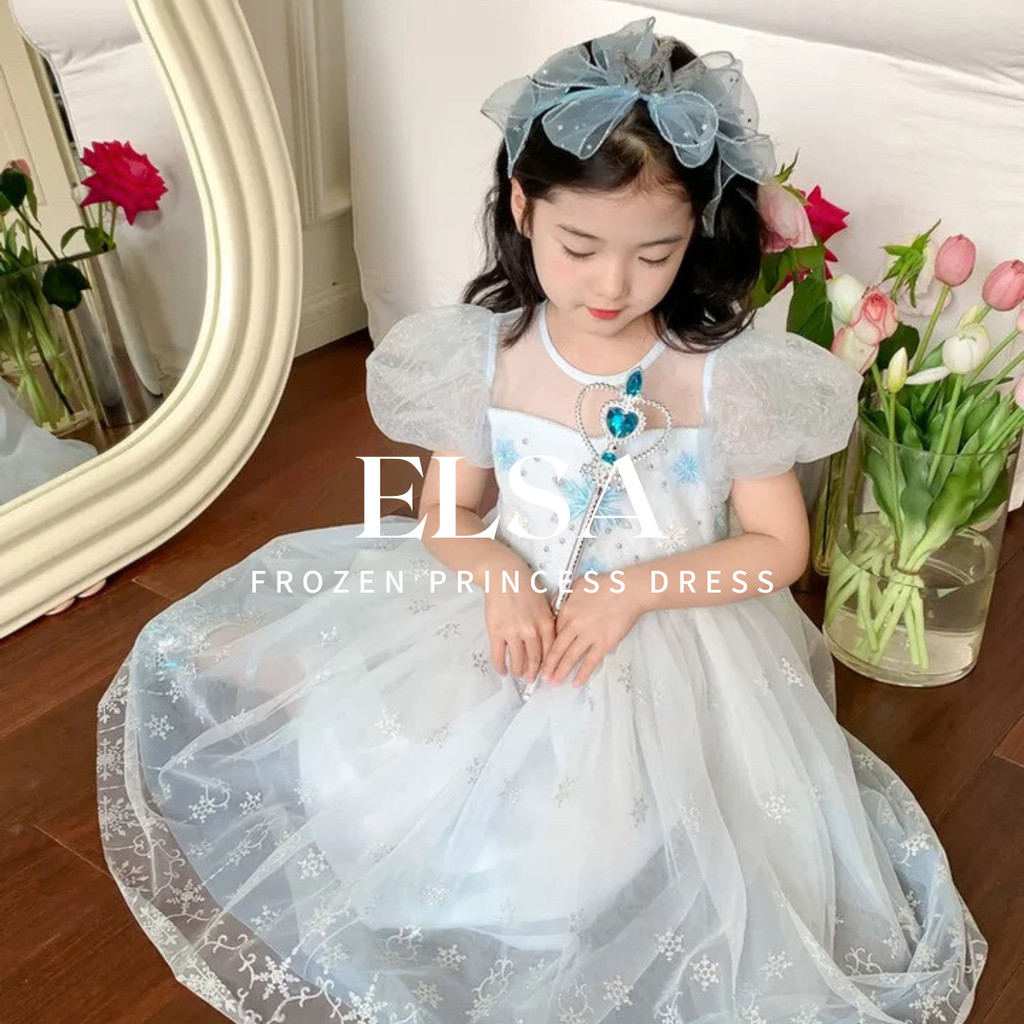 girls denim dress Chloé in Blue Sequin Portrait Neckline Maxi SLEEVE:LONG 8.10.24