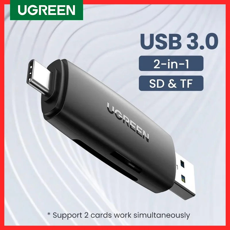 UGREEN Card Reader Type C Usb3.0 to SD Micro SD TF OTG Cardreader Smart