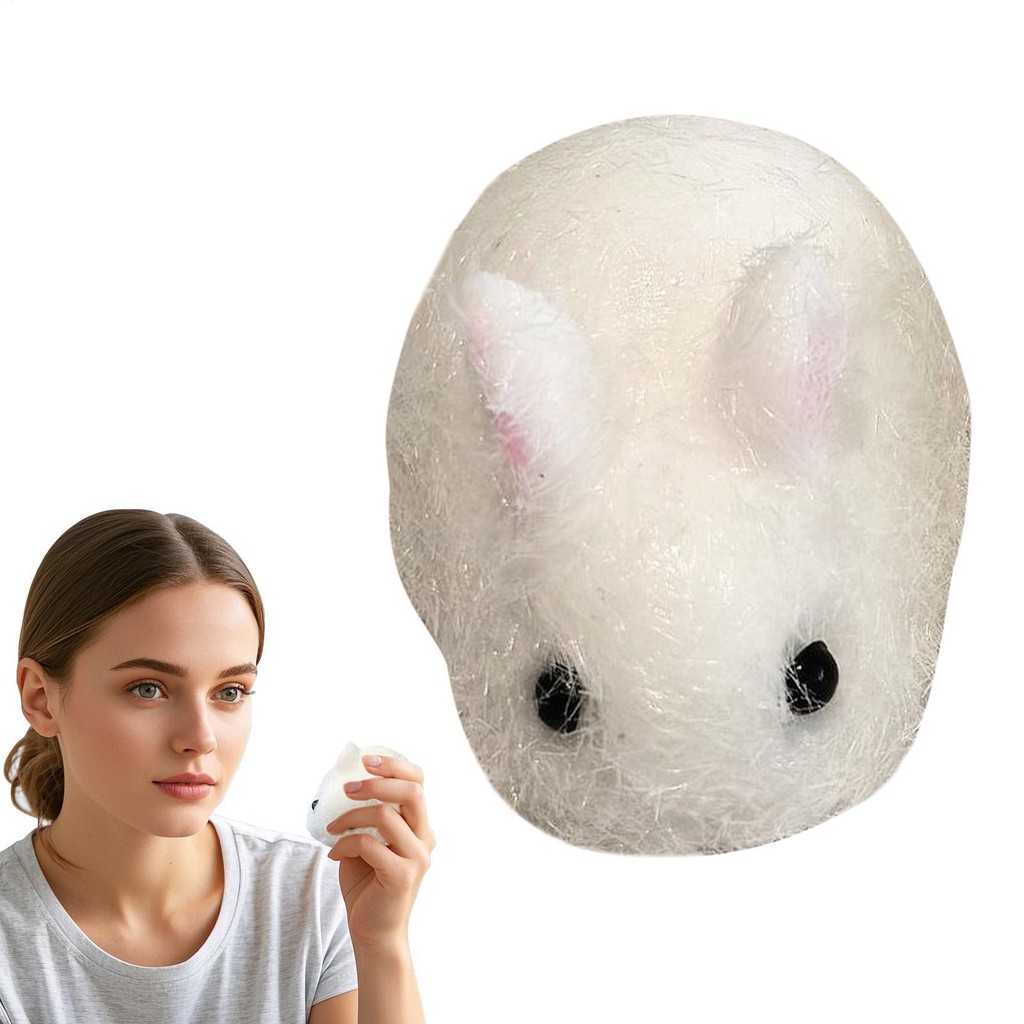 Cute Cartoon Little white rabbit Squishy Toys Rabbit Squeeze fun Pinch ...