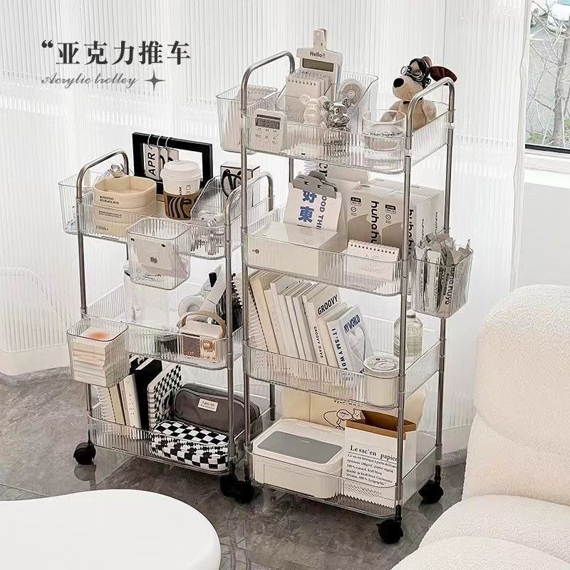 Transparent Transparent Acrylic Trolley Snack Rack Storage Rack Storage ...