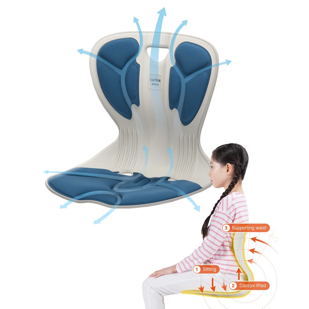 curble Comfy, Ergonomic Chair Back Support, Small and Flexible Posture ...