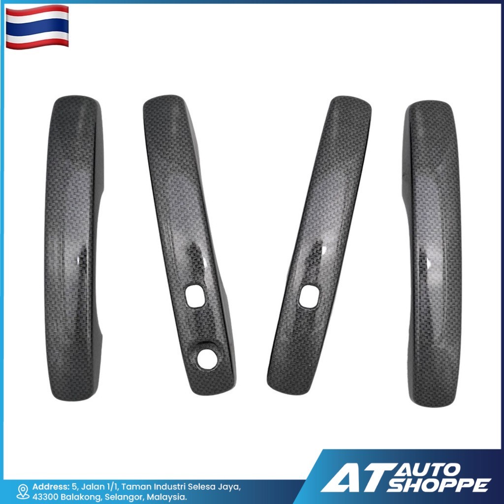 DOOR HANDLE COVER CARBON FIBER FOR FORD RANGER 2022 NEXT-GEN T9 XLT ...