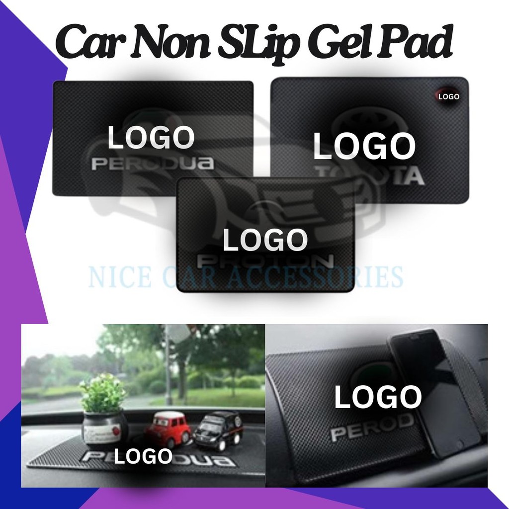 PROTON PERODUA TOYOTA HONDA Car Dashboard Silicone Anti-Slip Mat ...