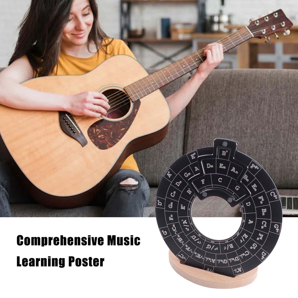 nicetravel-Circle of Fifths Wheel Round Metal Melody Chord Tool Circle ...