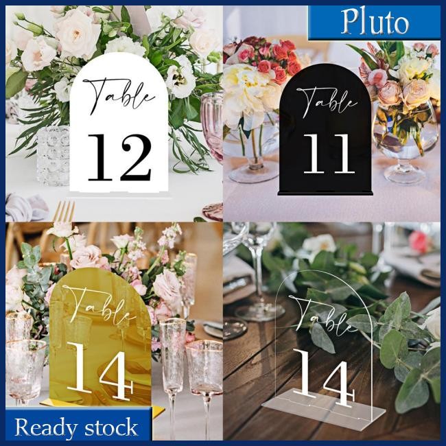 NEW Arch Acrylic Table Numbers 1-15, 3.9