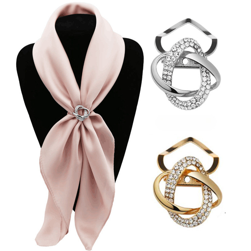Women's Pin Ribbon Shawl Buckle Decorative Professional Corner Brooches