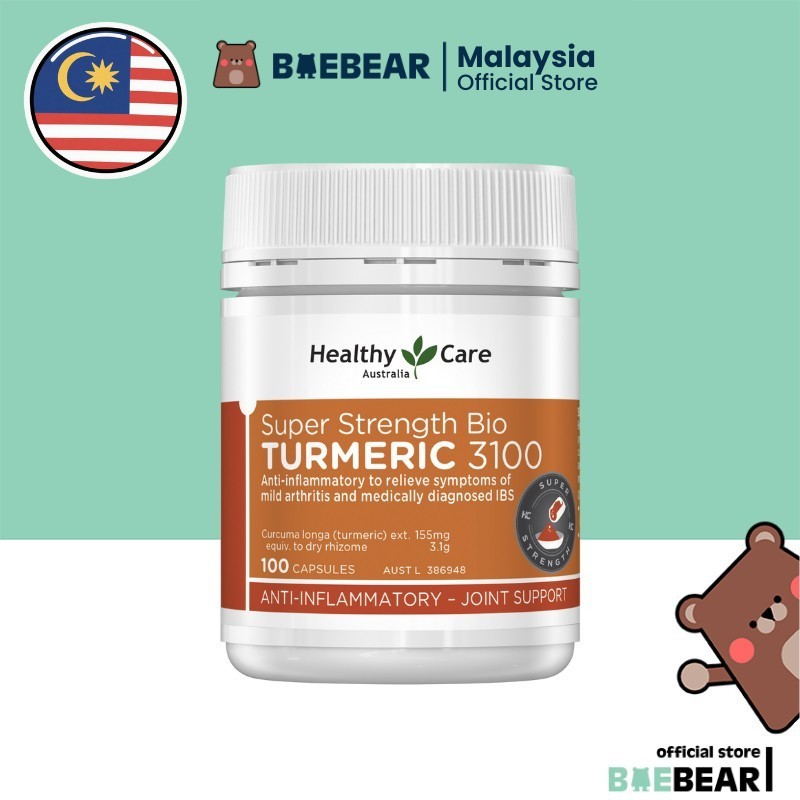 Healthy Care Bio Turmeric 3100 | 100 Capsules | Shopee Malaysia