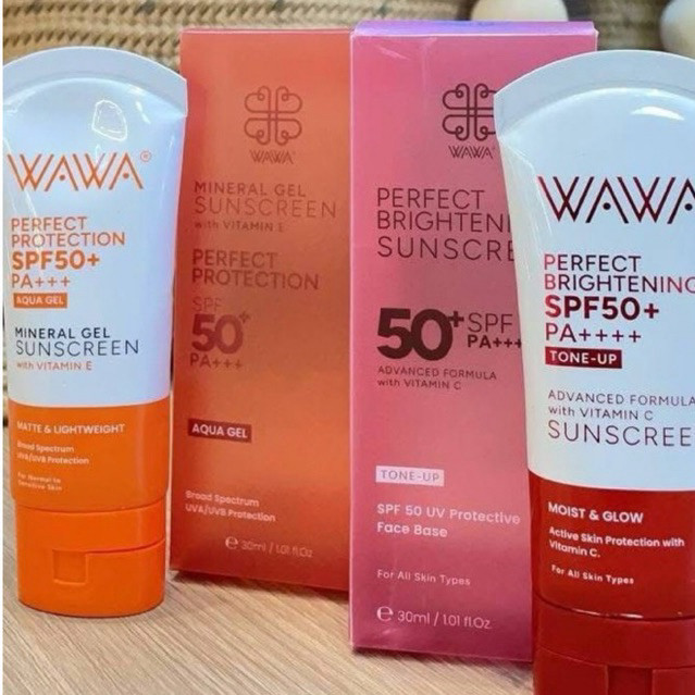 Wawa Suncreen Perfect Brightening New / Wawa Suncreen Bye bye Duo Combo ...