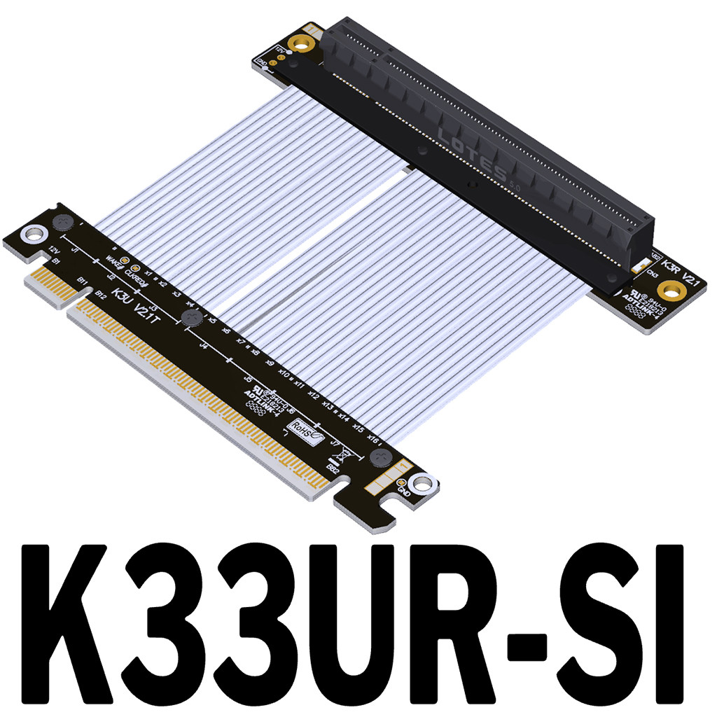 PCIE 5.0 x16 Riser Cable 512Gbps High Speed Flexible GPU Extension ...