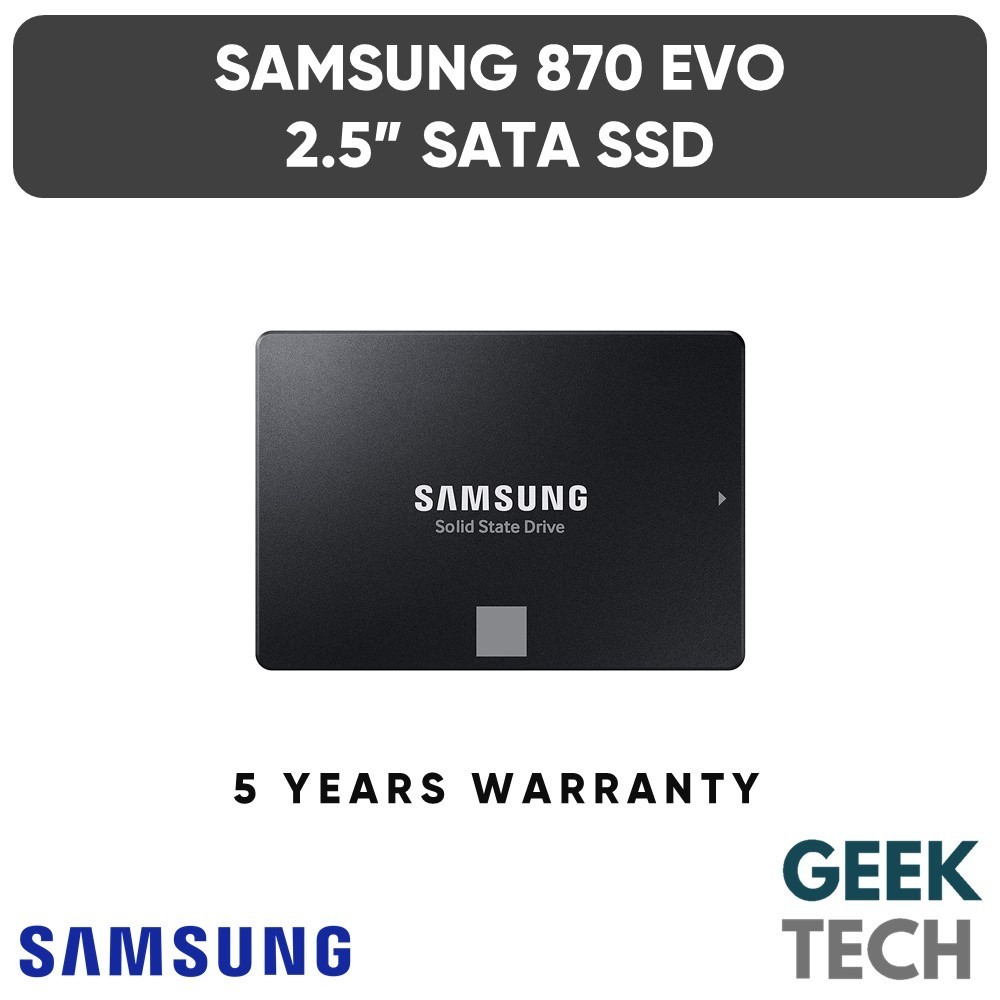 SAMSUNG 870 Evo 2.5" SATA SSD Solid State Drive with DRAM Cache 250GB ...