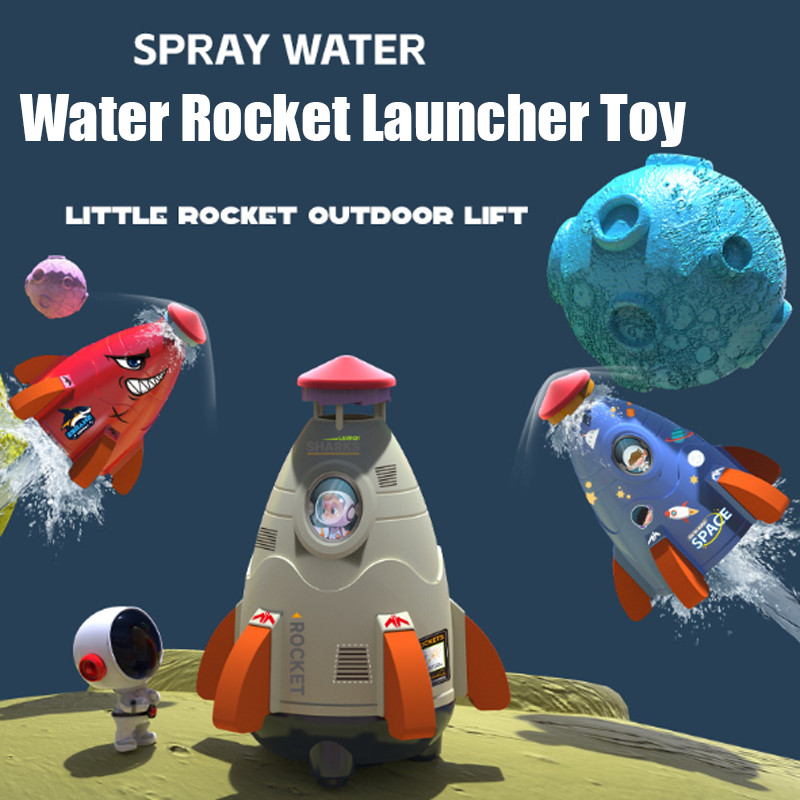 Summer Water Rocket Launcher Toy Outdoor Rocket Water Pressure Control ...
