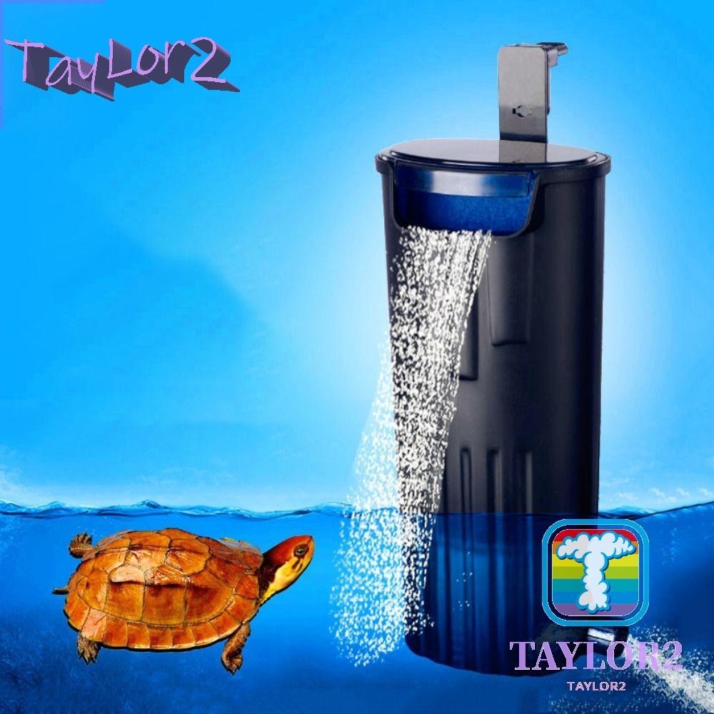 148GPH Turtle Tank Filter 8W Adjustable Water Flow, Aquarium Filter For Low Water Level Tank, Turtle Filter Quiet Waterfall Fish Tank Filter For 10-30