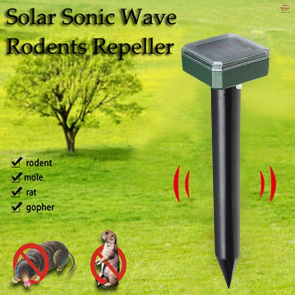 Snake Spikes Vole Lawn Mole Outdoor Powered Scare Vole Chaser Solar ...