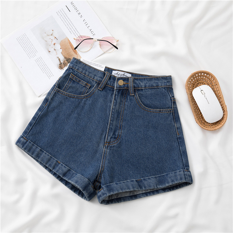 Denim shorts korean best sale