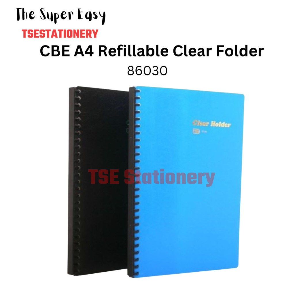 CBE 86030 A4 Refillable Clear Holder / Clear Book / Clear Folder ...
