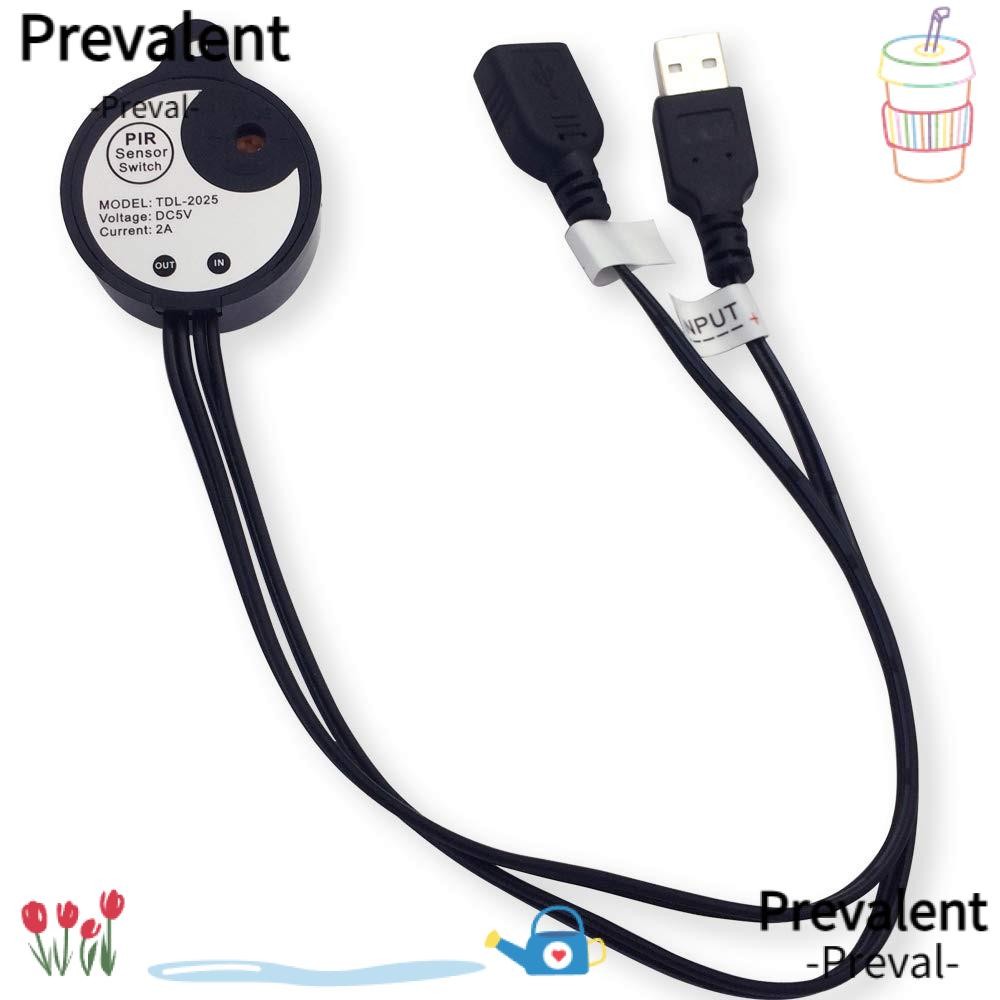 PREVAL USB 5V-12V Sensor Switch, Abs Black Infrared Human Body Sensing ...