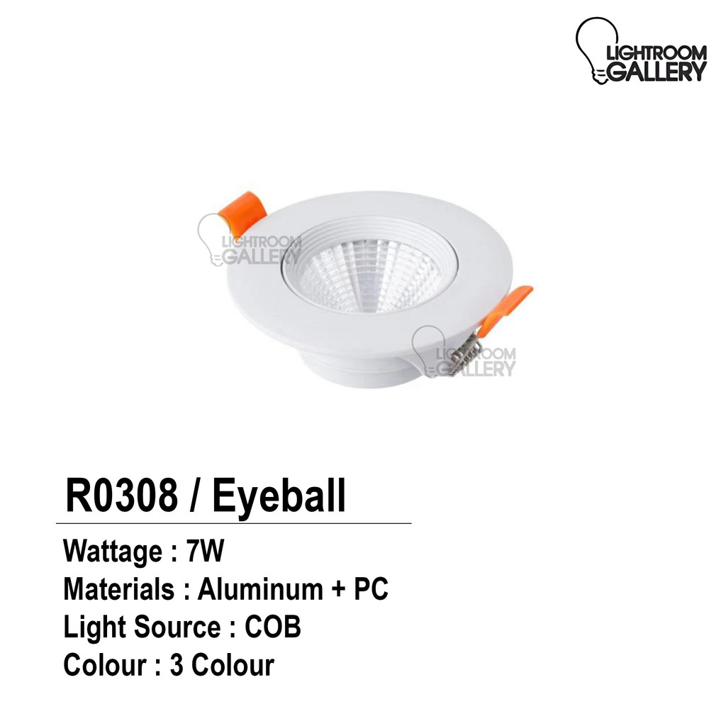 R0308 7W 3CLR COB LED EYEBALL - MESALED | Shopee Malaysia