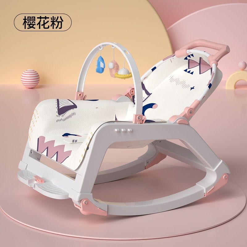 Baby rocking chair baby coaxing artifact can lie down and sit newborn ...