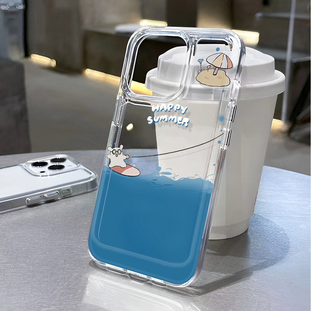 Transparent space case for iphone 16 pro max 11 15promax 14 13 12 7Plus