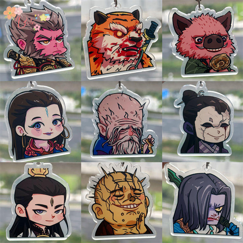 [Bota Shop] Black Myth Wukong Q Version Acrylic Keychain Anime Game