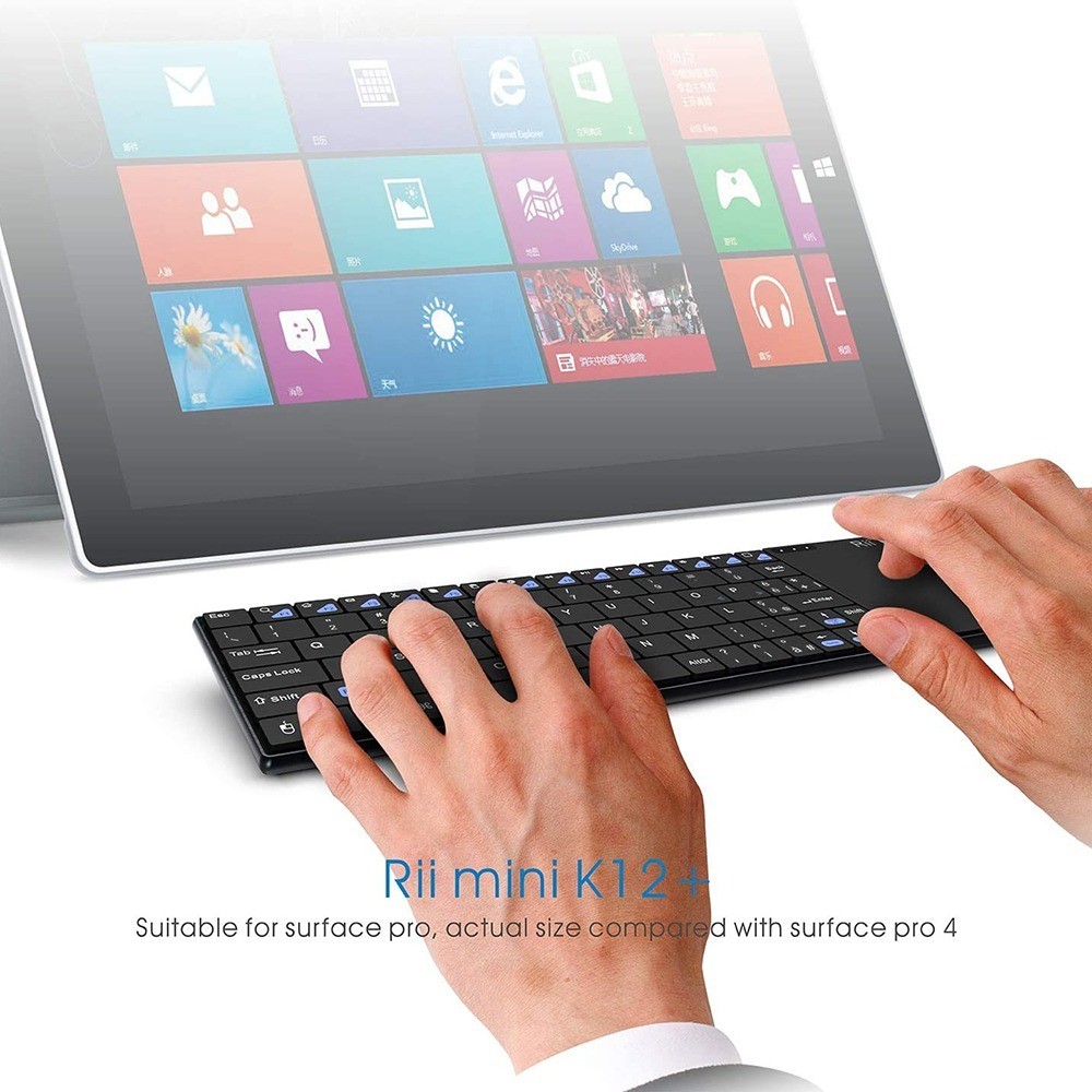 Rii K12+ Mini Keyboard Wireless With Touchpad for PC Tablet Android TV