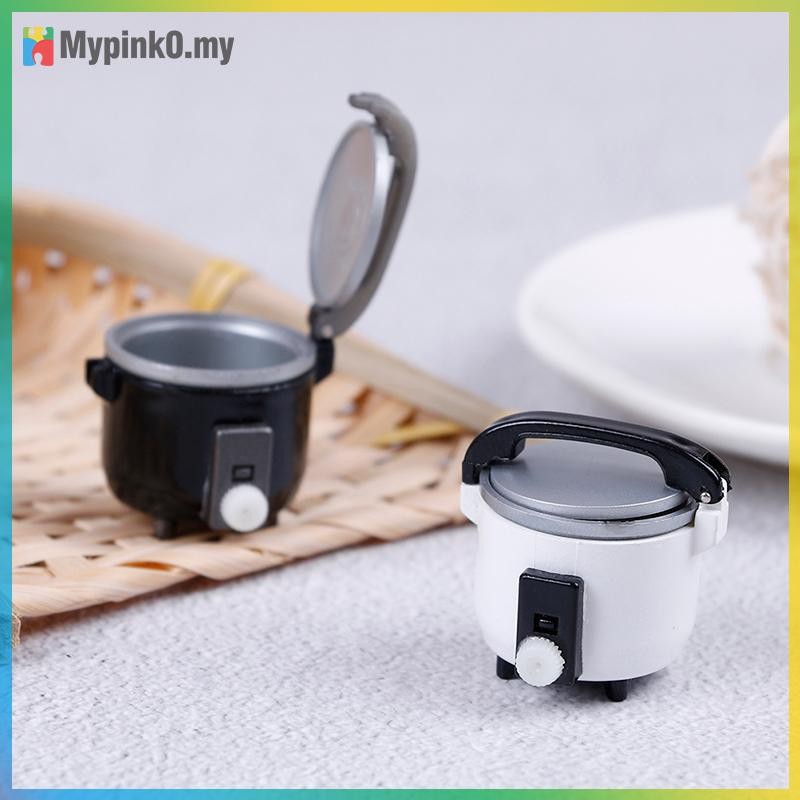 Mypink 1:12 Miniature rice cooker food steamer warmer kitchen cookware ...