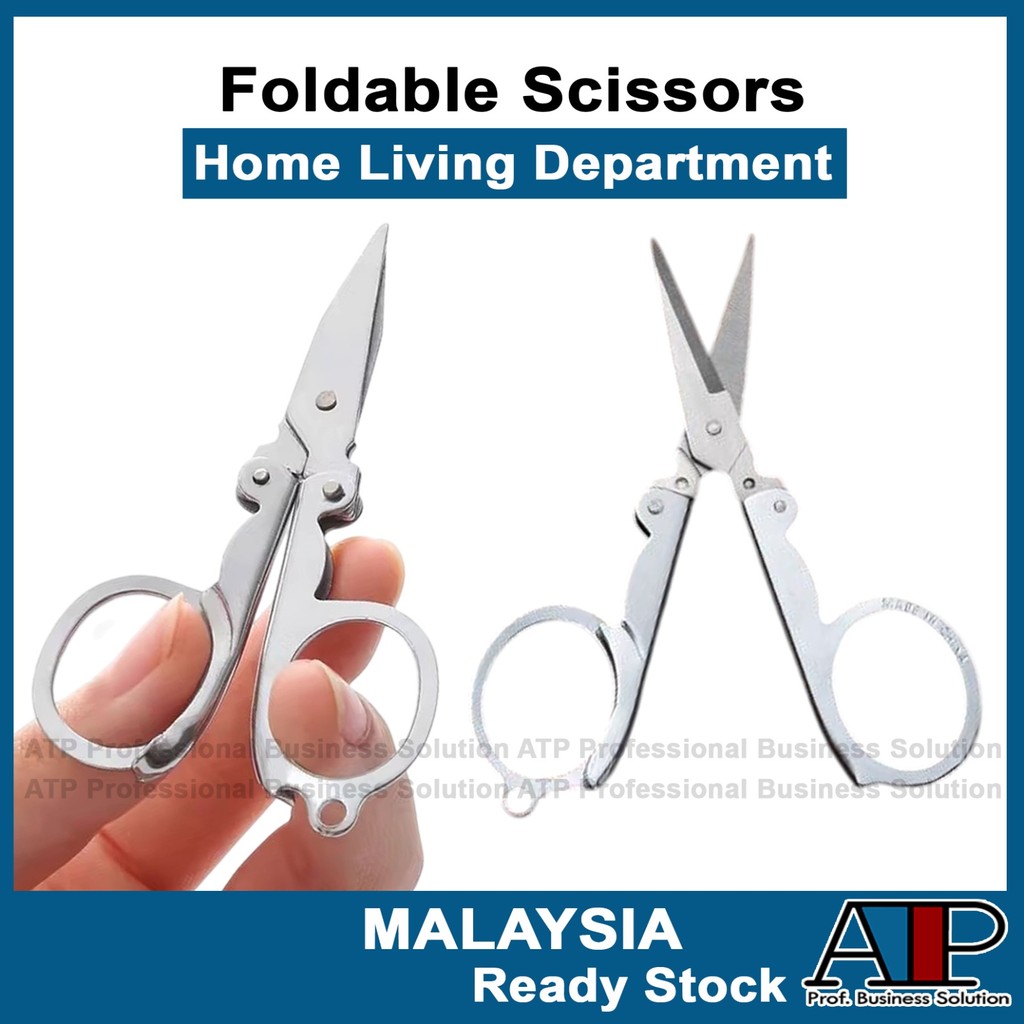 Gunting Lipat Folding Scissors Portable Travel Mini Scissors Fishing ...