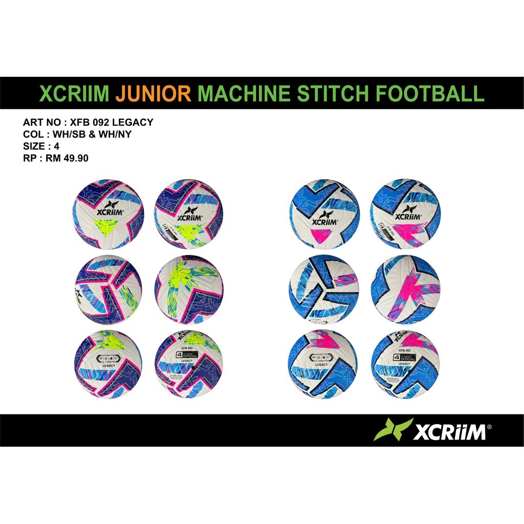 XCRIIM NEW ARRIVAL XFB092 FOOTBALL MACHINE STITCHED SOCCER BALL BOLA ...