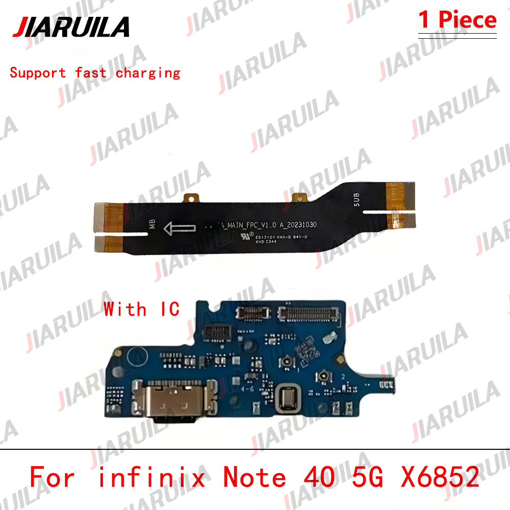 For infinix Note 40 5G X6852 USB Charging Port Board Flex Main ...