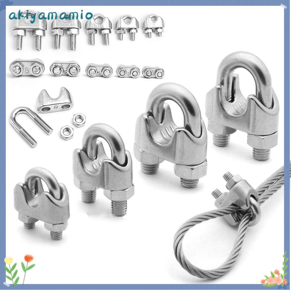 AKIYAMAMIO 1Pc Cable Clip, Fixing Clip U Type Wire Rope Sleeve, Durable ...