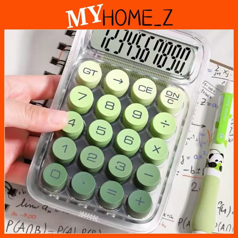 MYHZ_ 1pcs Transparent large button calculator, large screen electronic ...