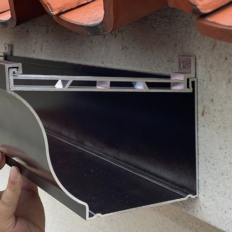 Aluminum alloy rainwater pipe, gutter trough, roof trough, rainwater ...