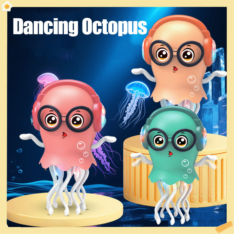 Dancing Octopus Toy with Light and Music Creative Kids Toy Stress ...