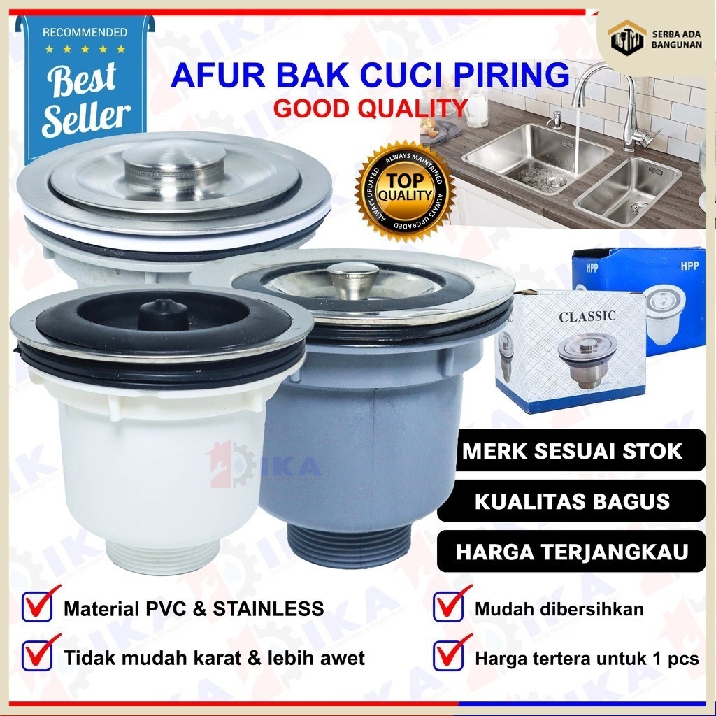 SAB Afur Basket PVC Sink Strainer Plastic Sink Avur BCP VPR HPP ...