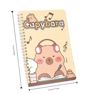MOLIHA Notebook, Waterproof Capybara Notepad, Cute Kawaii Thickened A5 ...