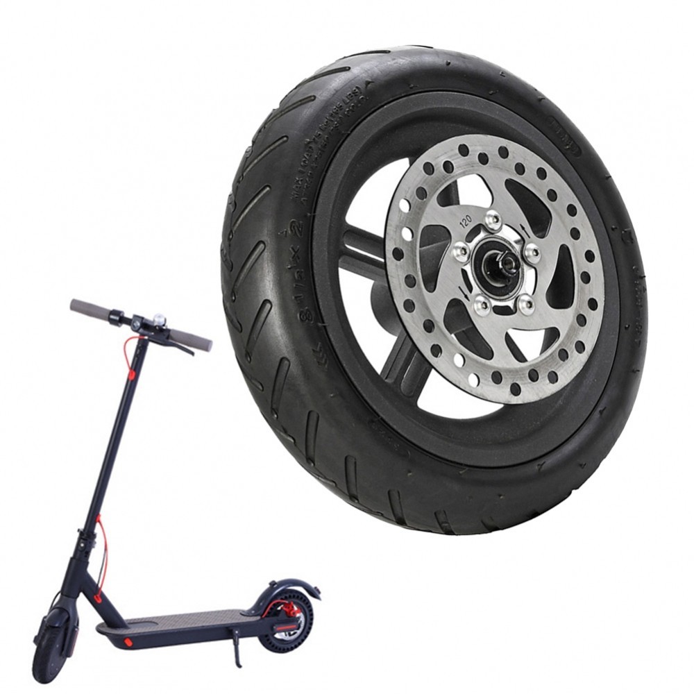 E-Scooter Rear Wheel 8.5 Inch Black Electric Scooter Rubber+metal ...