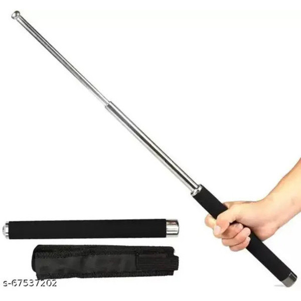 Tactical Telescopic Baton Stainless Steel Self Defence Folding Stick ...