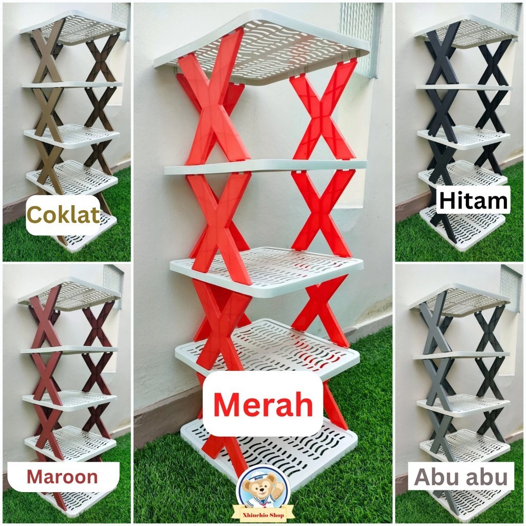4 and 5 Color Stacking Shoe Racks/Color Shoe Rack Models X 4 tiers and ...