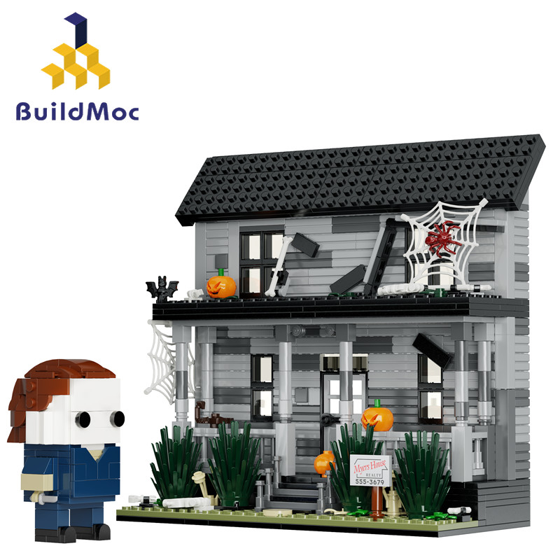 Horror Movie Michael Myers House Brickheadz Halloween MOC Lego ...