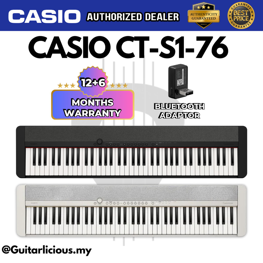Casio CT-S1-76, 76 Key Portable Keyboard ( CTS1 / CTS176 / CTS1-76 ...