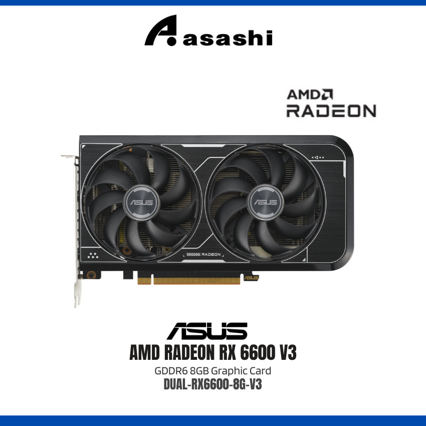 ASUS せまい DUAL RX6600